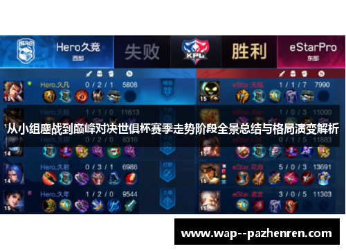 从小组鏖战到巅峰对决世俱杯赛季走势阶段全景总结与格局演变解析 从小组鏖战到巅峰对决世俱杯赛季走势阶段全景总结与格局演变解析